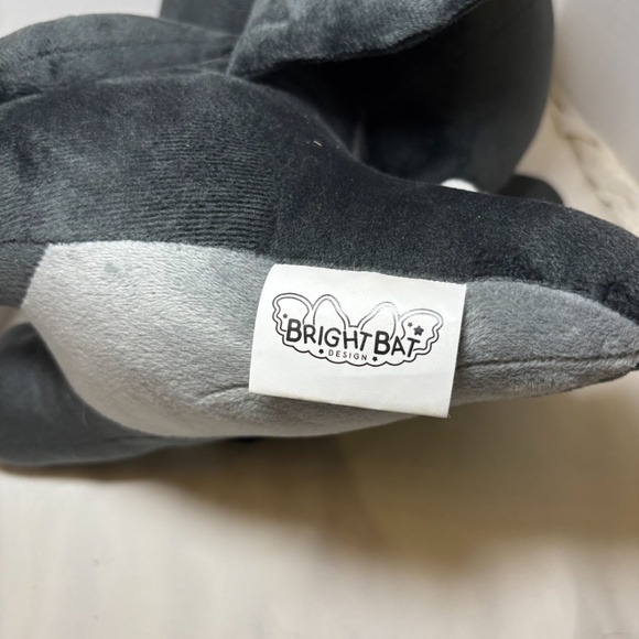 Bright Bat Designs Ink the Dragon Charcoal Gray Stuffed Animal 2023 BATCH 001 - Picture 5 of 9